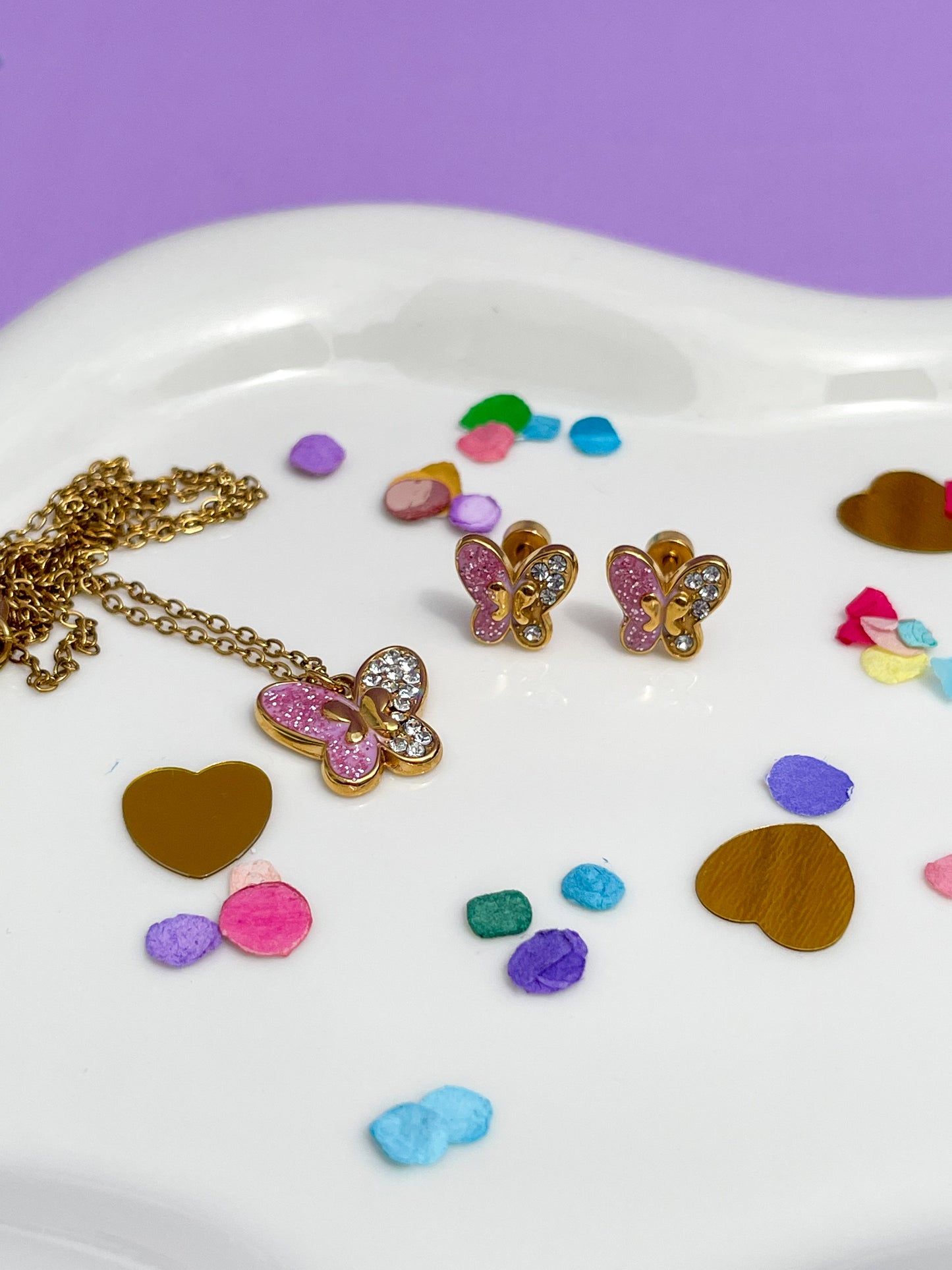 Set Mariposa con Brillantes
