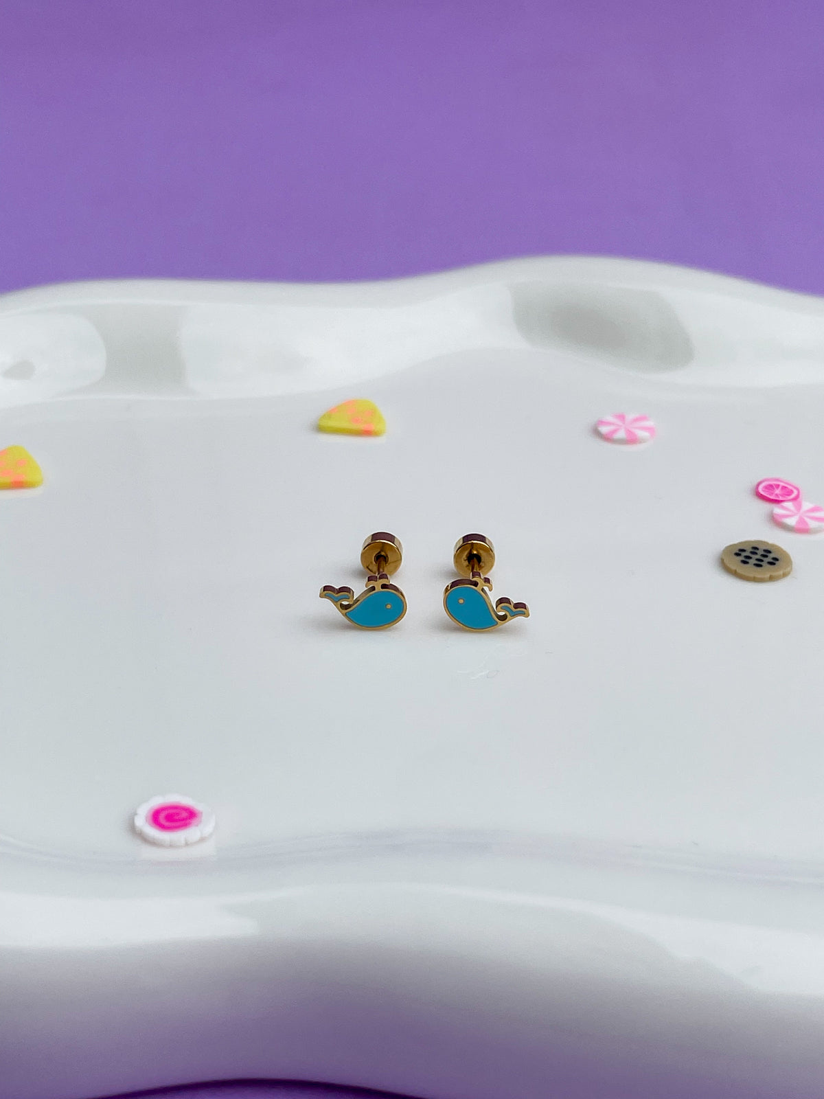 Aretes ballena mini