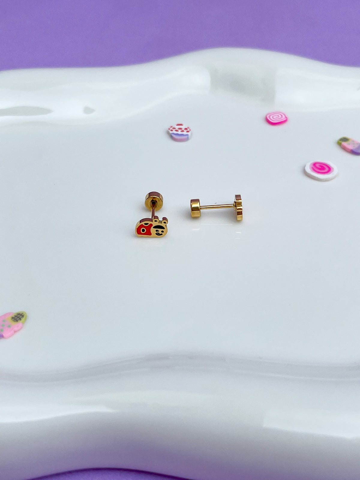 Aretes mariquita