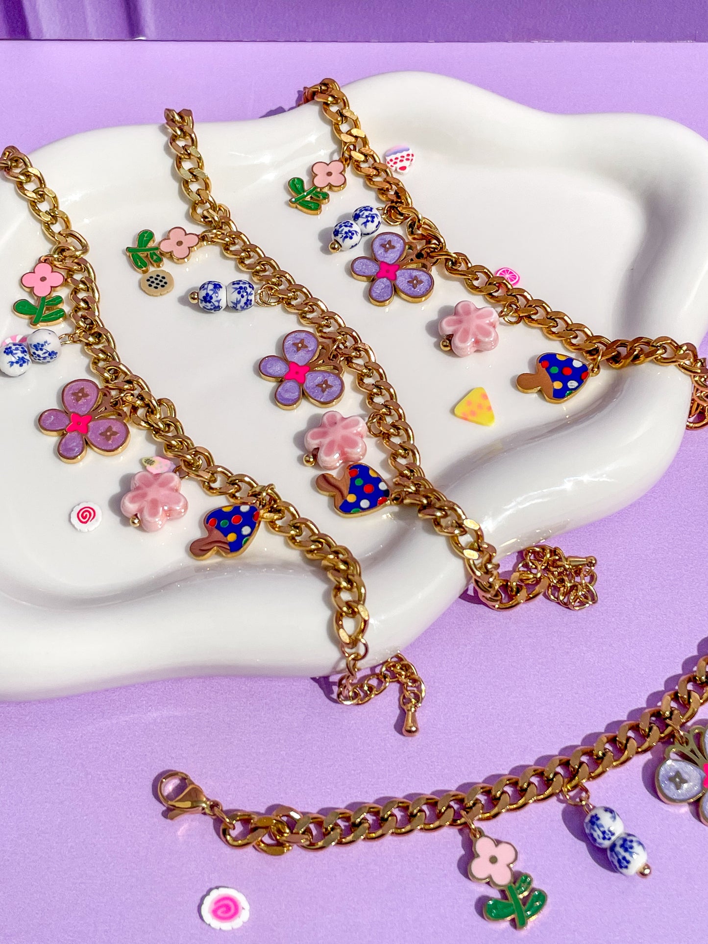 Pulsera charms mariposa
