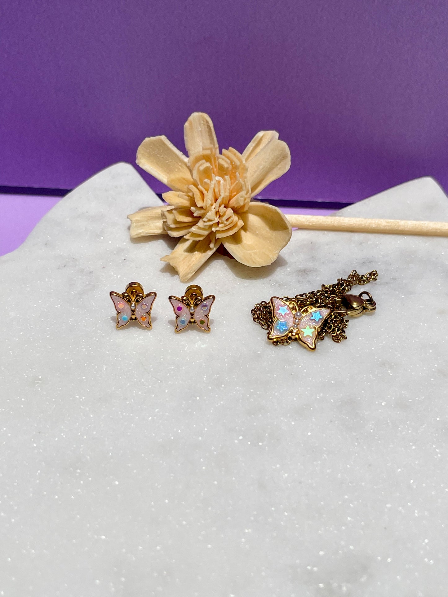 Set Mariposa Tornasol