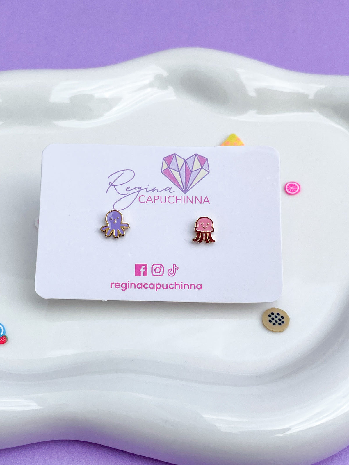 Aretes pulpo medusa