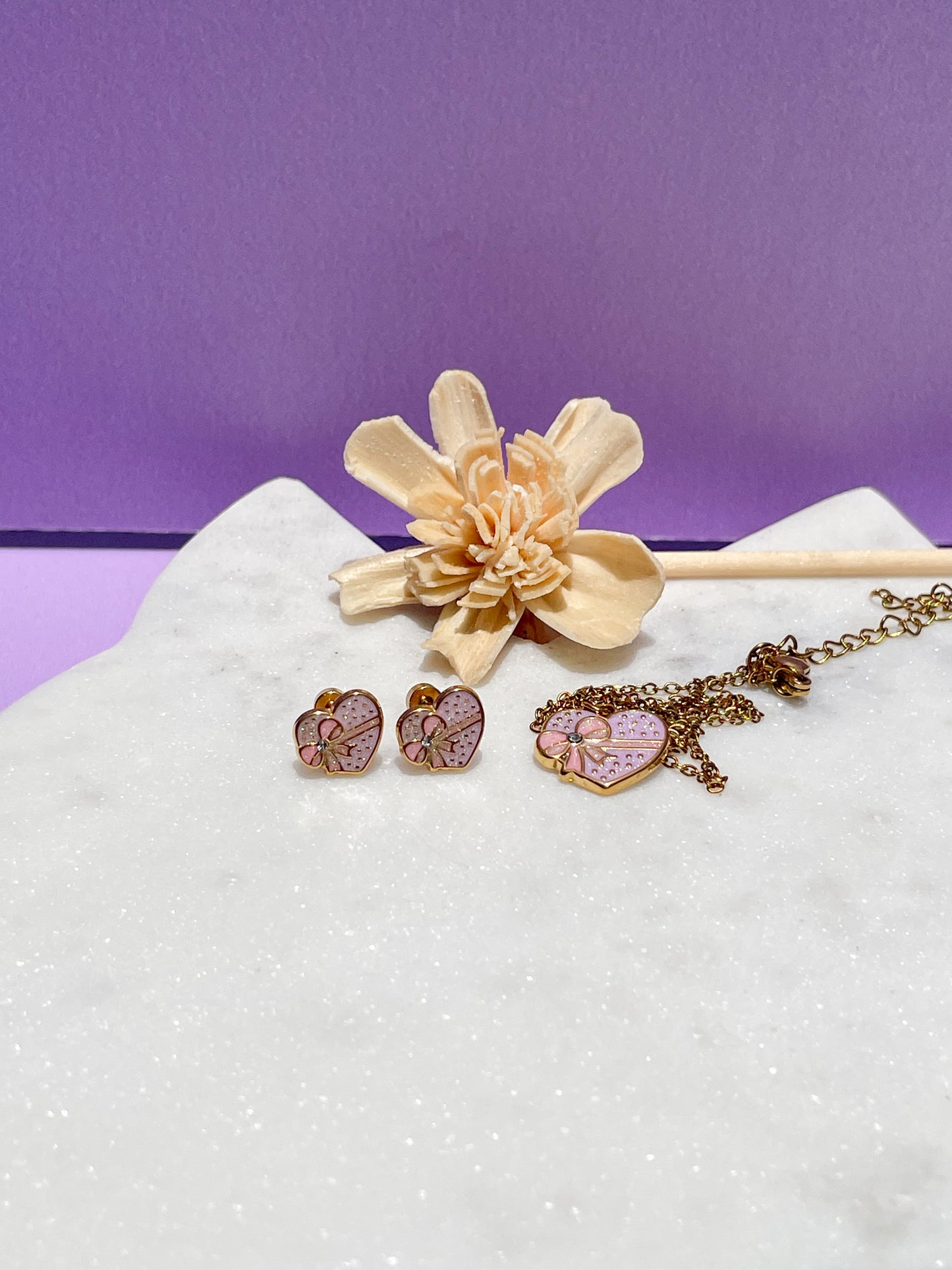 Set Corazón con Moño