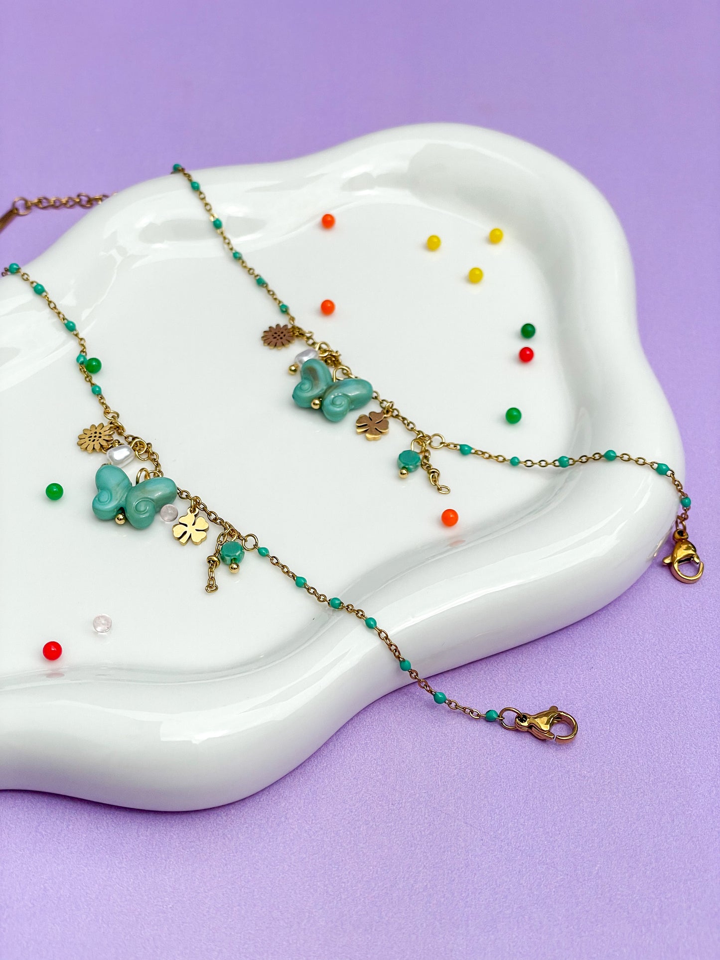 Pulsera mariposa azul