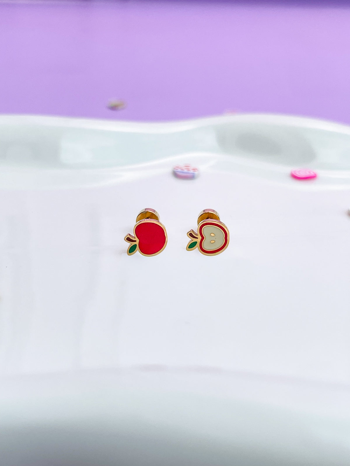 Aretes manzana