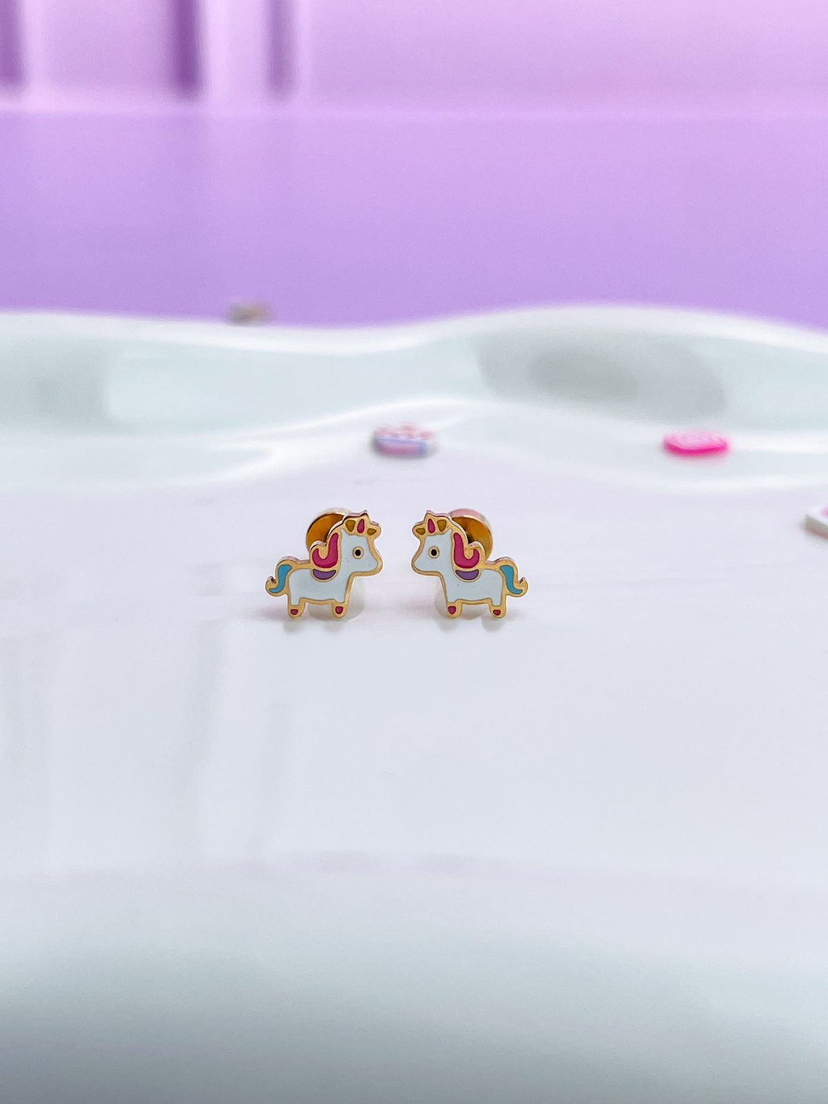 Aretes unicornio completo