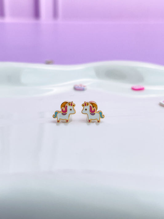 Aretes unicornio completo