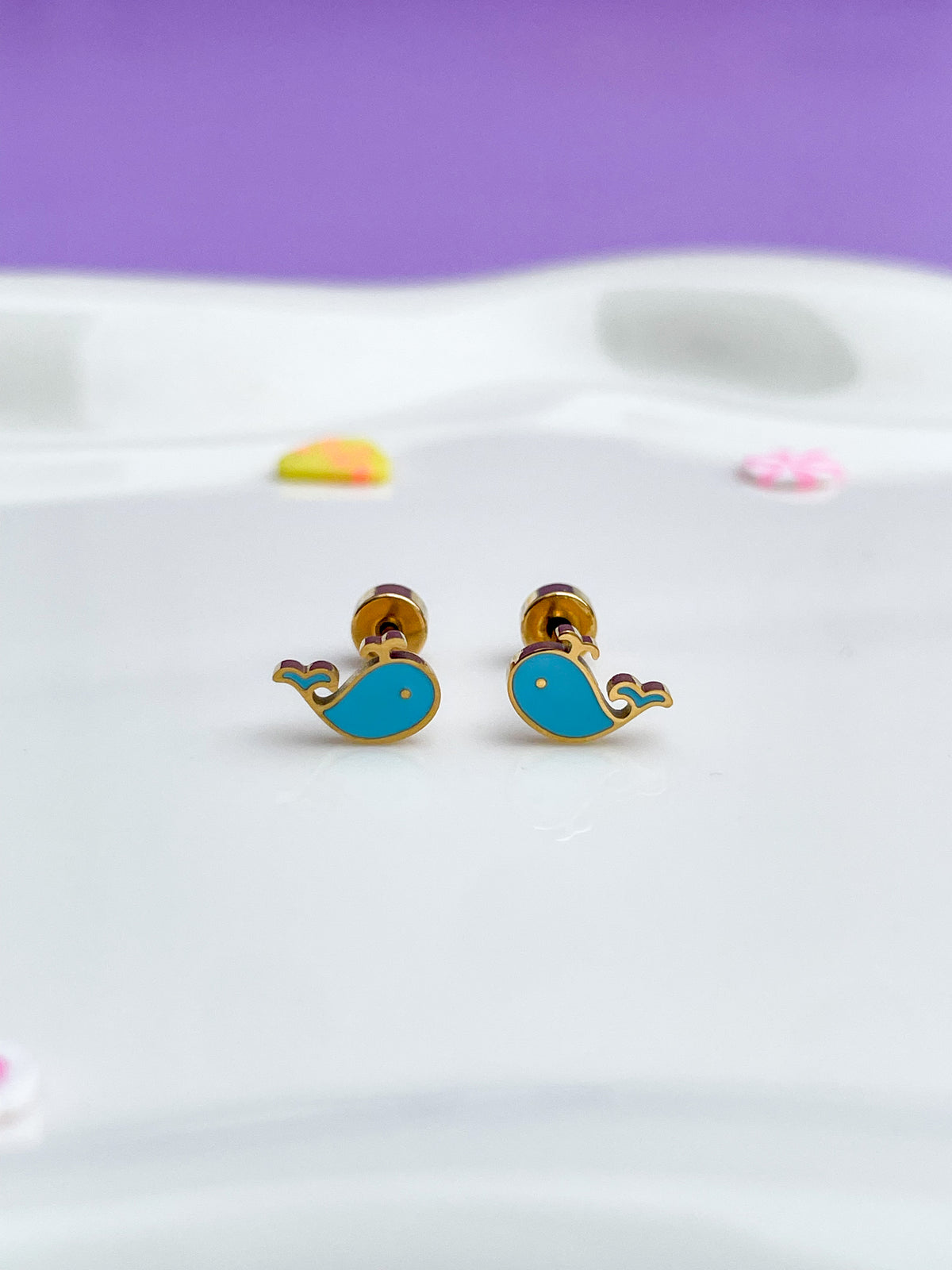 Aretes ballena mini