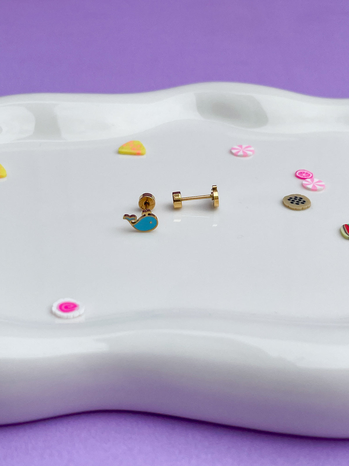 Aretes ballena mini