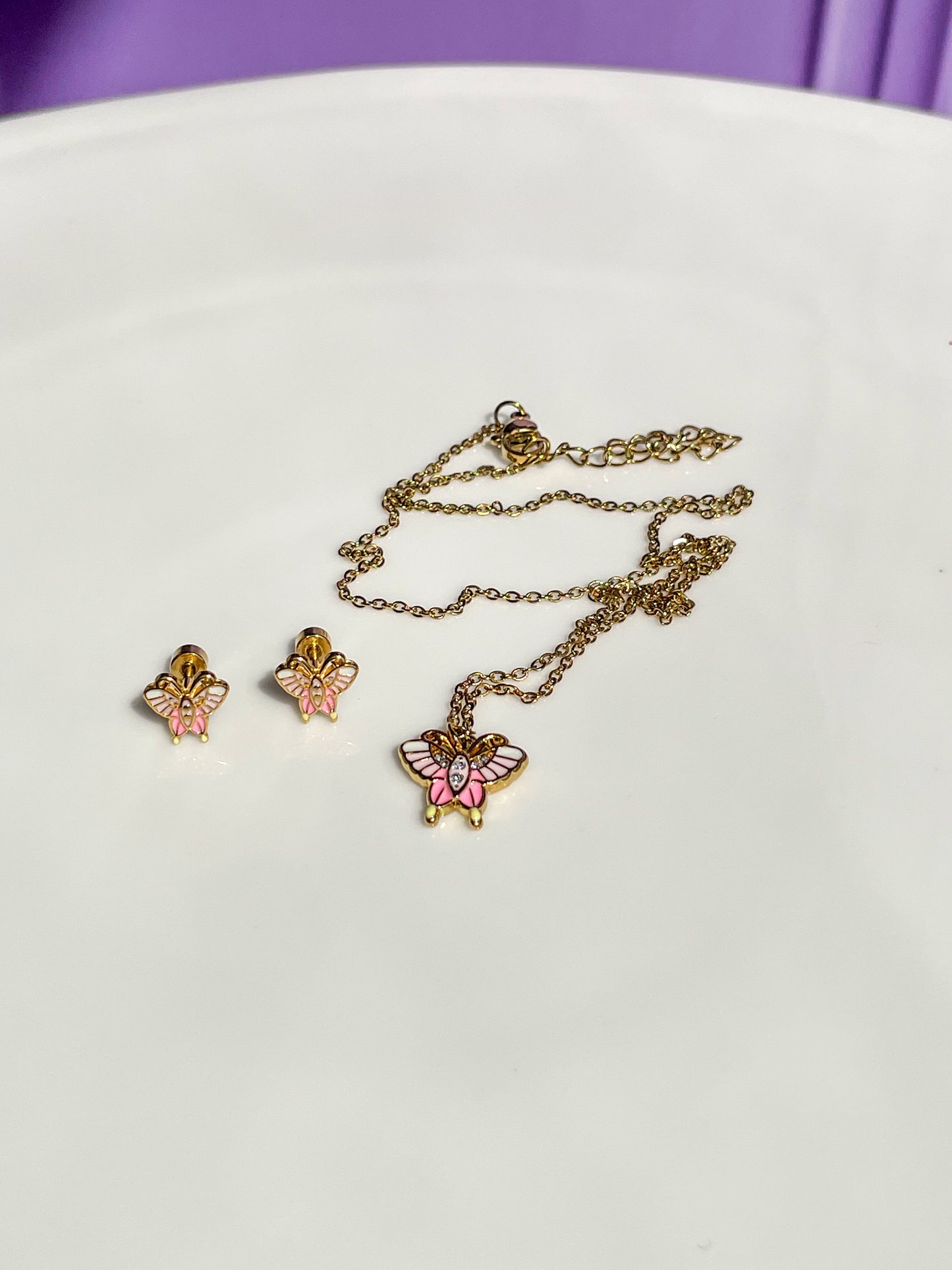 Set Mariposa con brillos y patitas