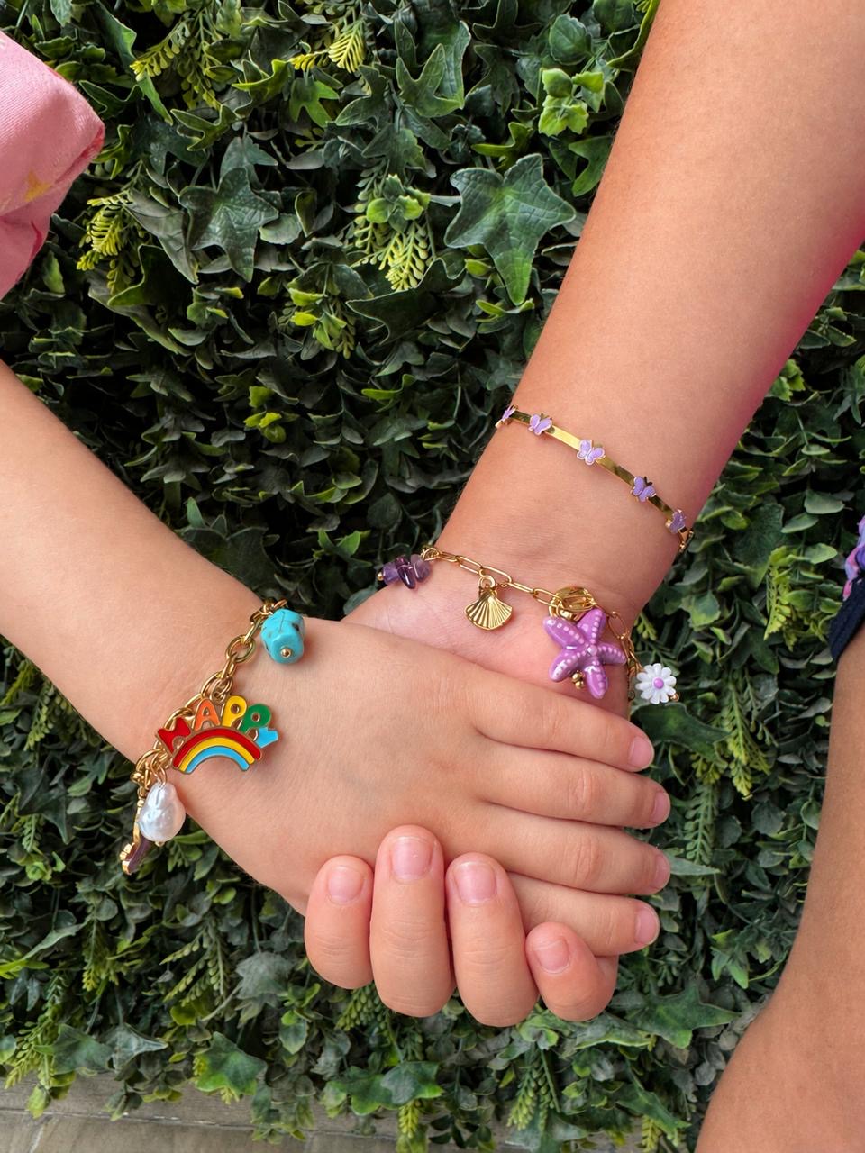 Pulsera charms happy