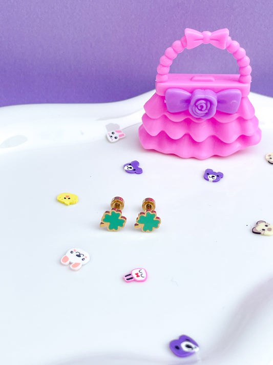 Aretes forma de trébol