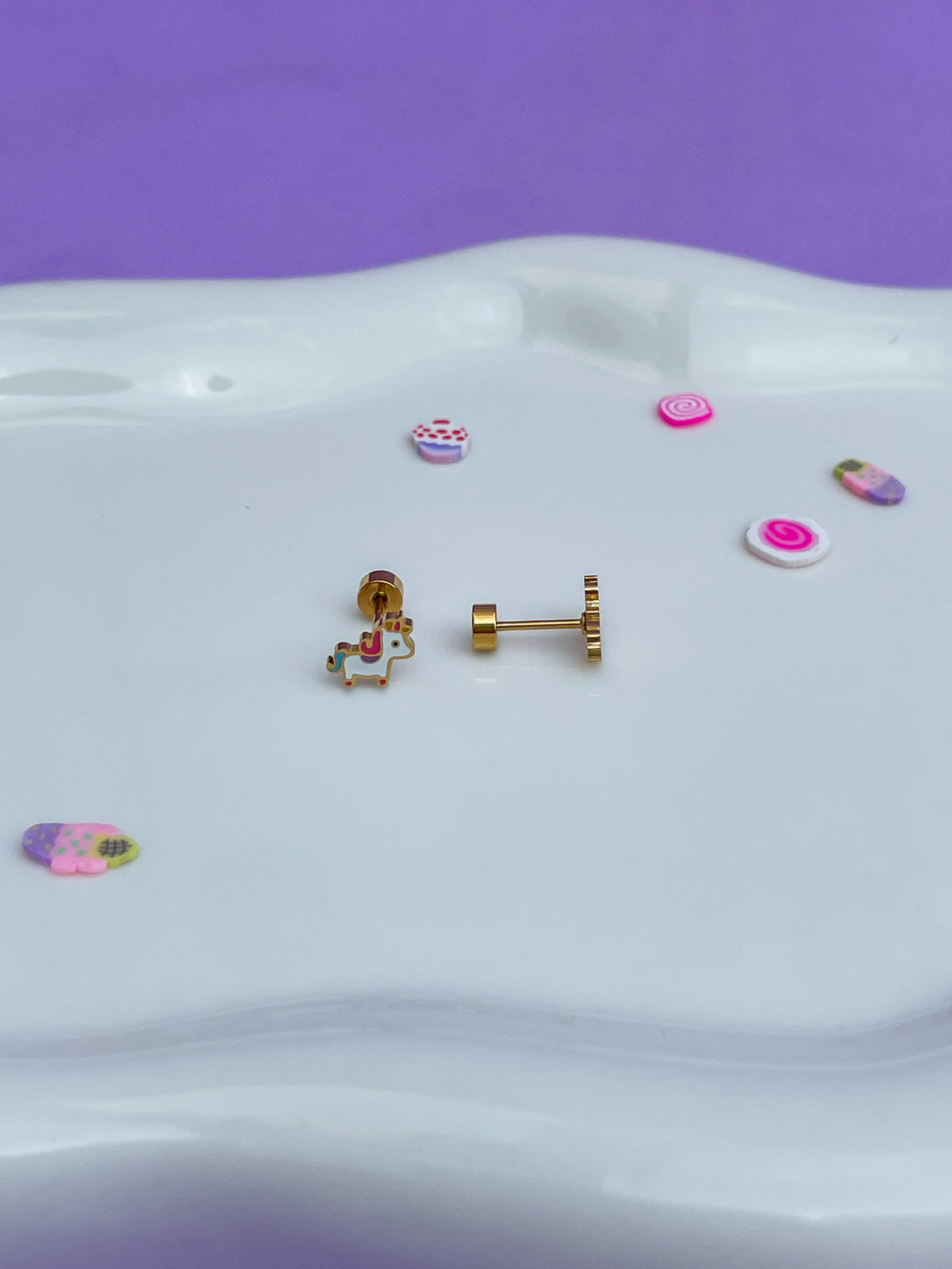 Aretes unicornio completo