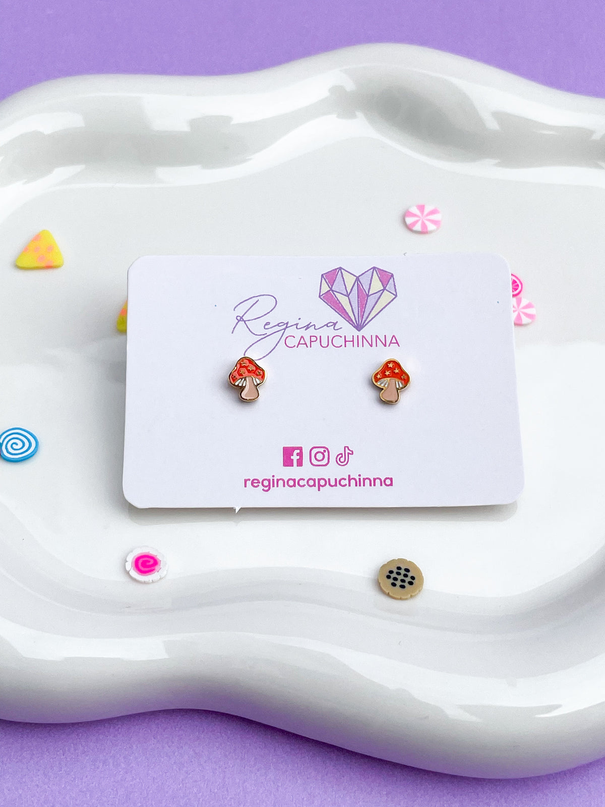 Aretes hongo