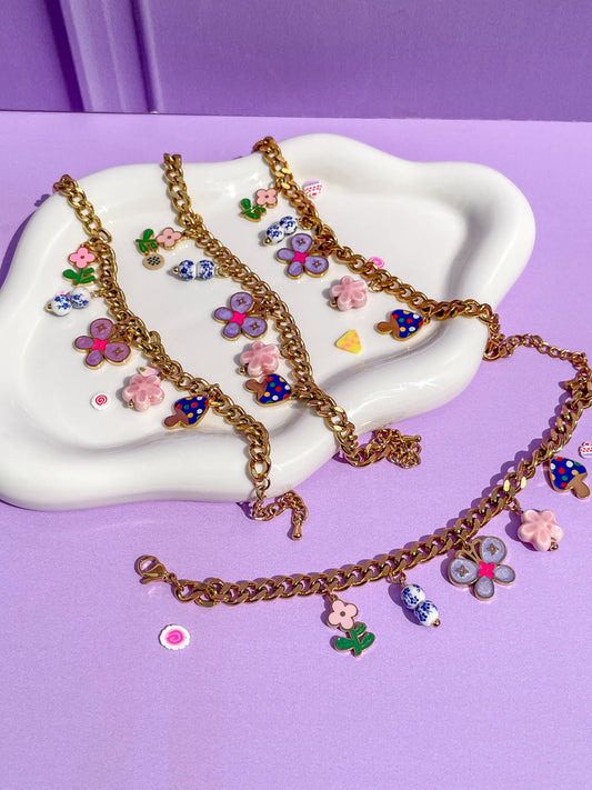 Pulsera charms mariposa