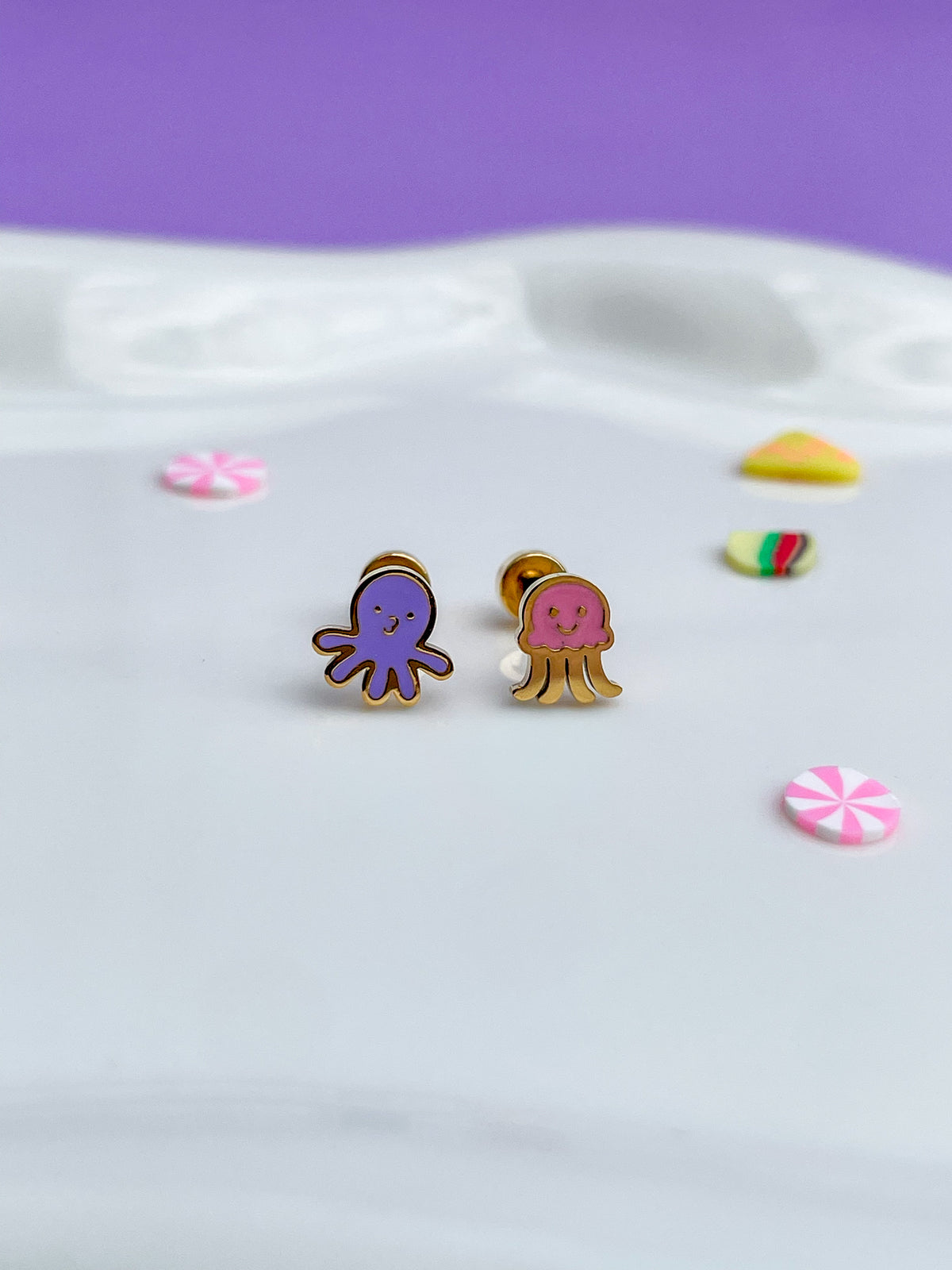 Aretes pulpo medusa