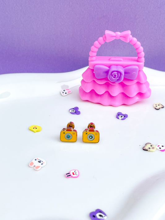 Aretes forma de cámara