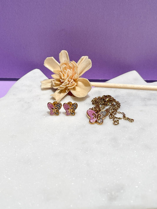 Set Mariposa con Brillantes