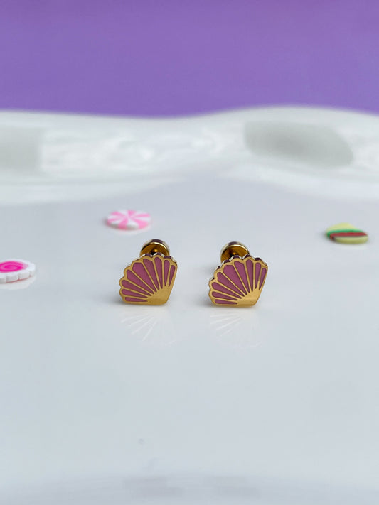 Aretes concha de mar