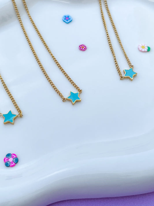 Collar estrellita blue