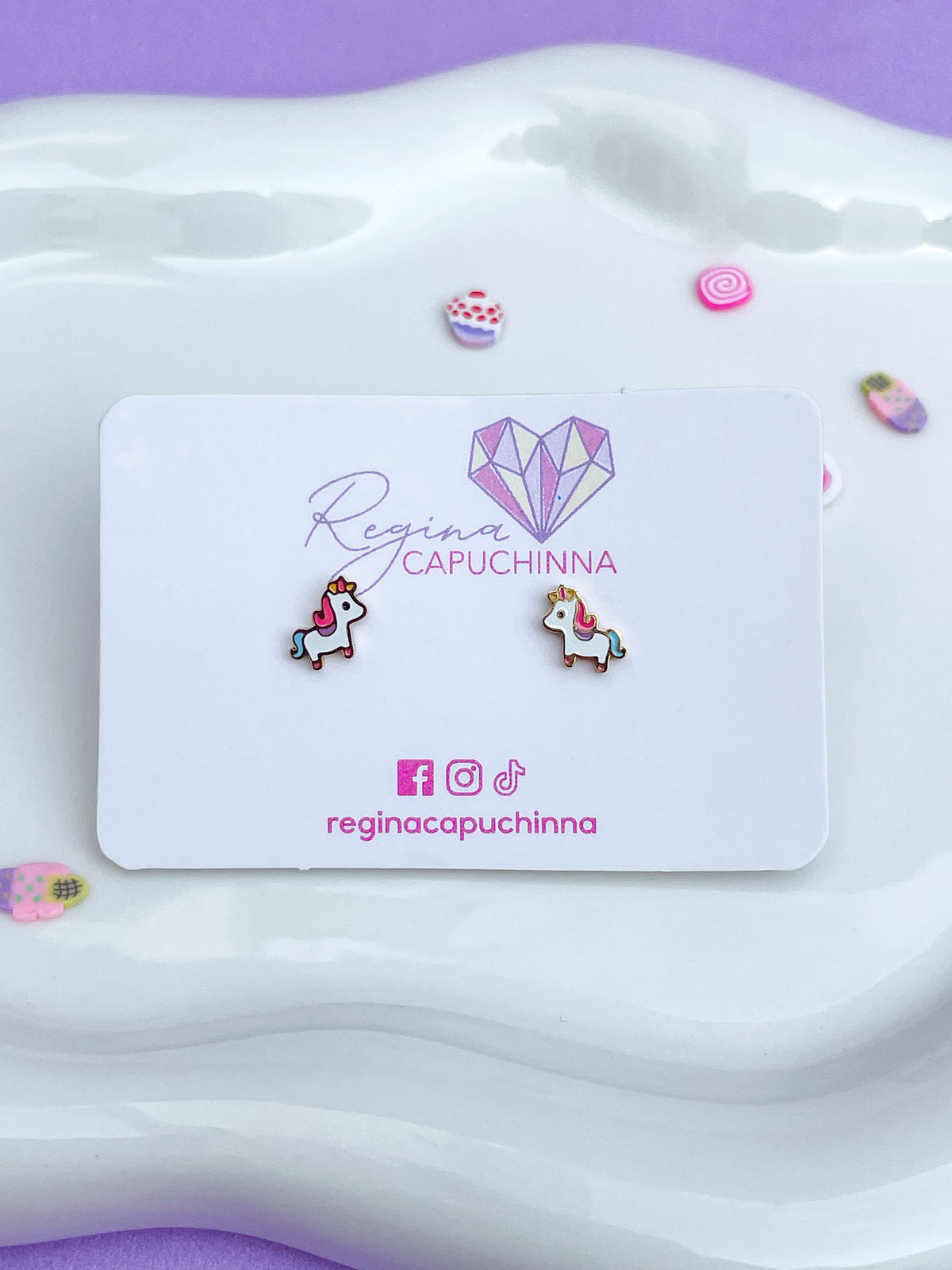 Aretes unicornio completo