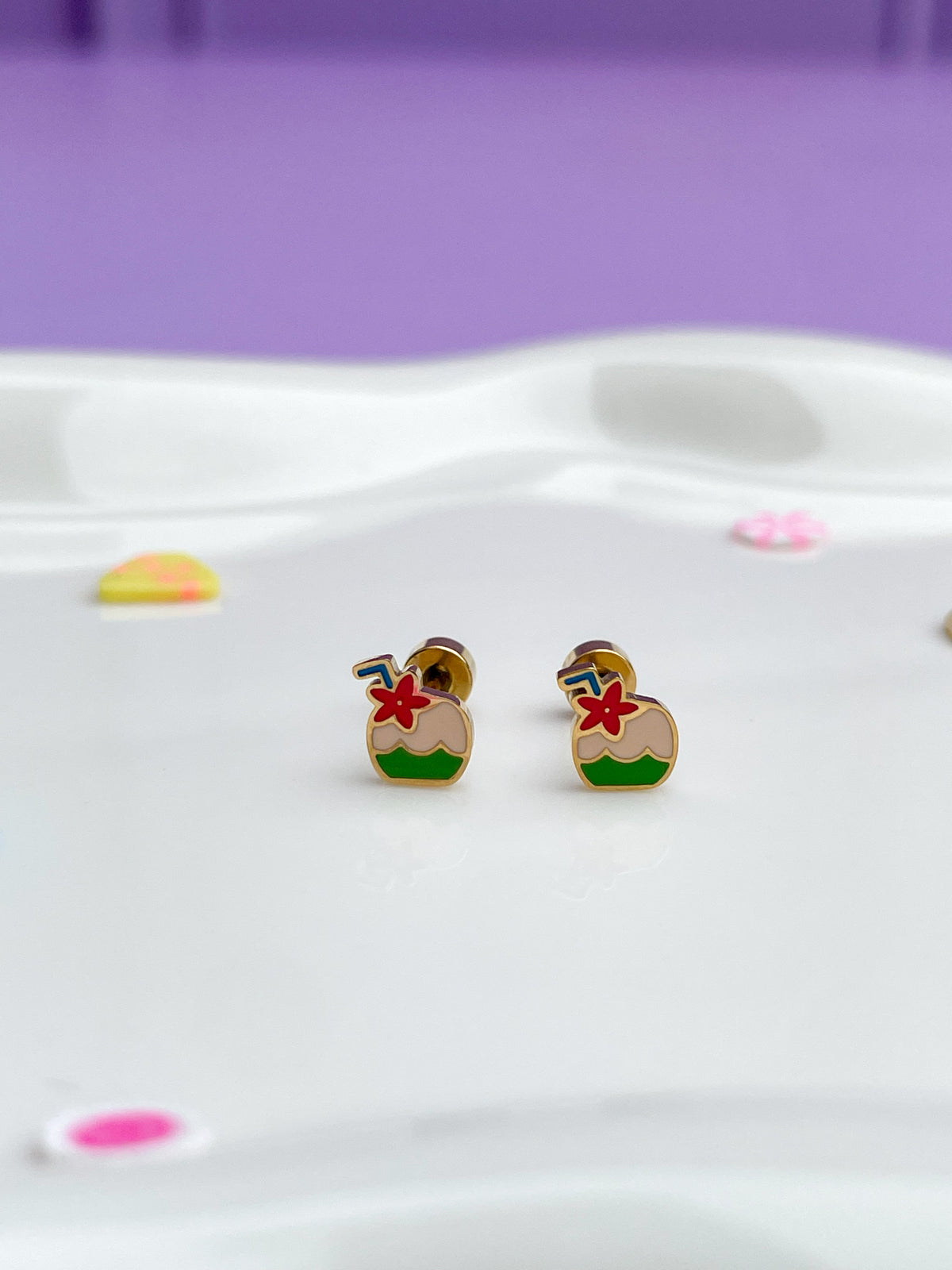 Aretes piña colada