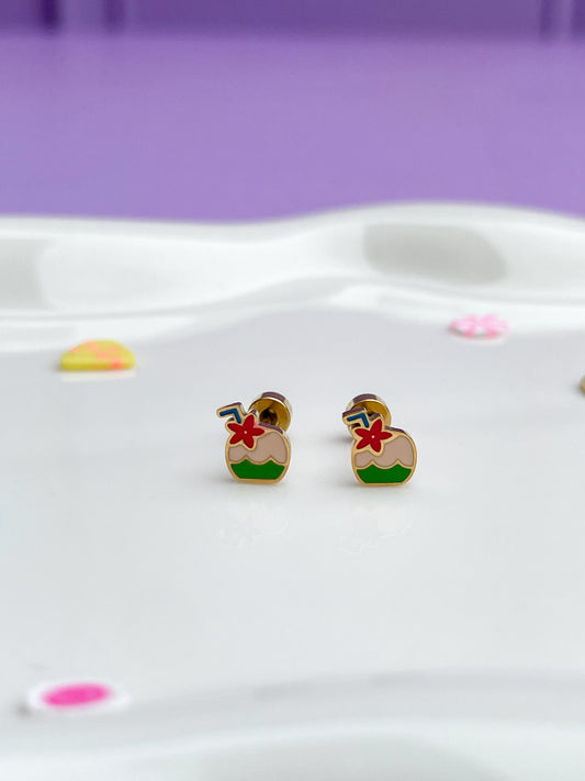 Aretes piña colada