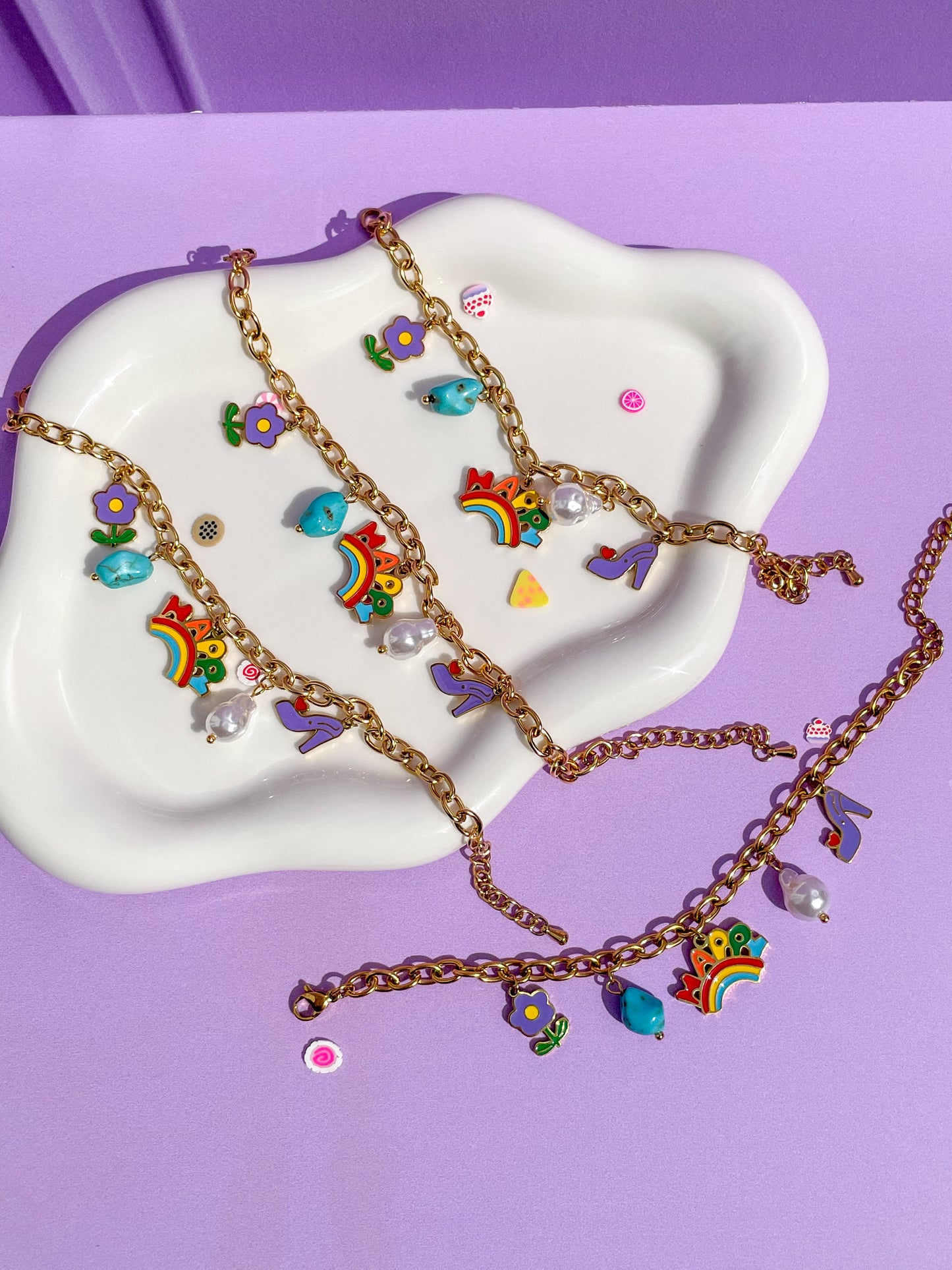 Pulsera charms happy